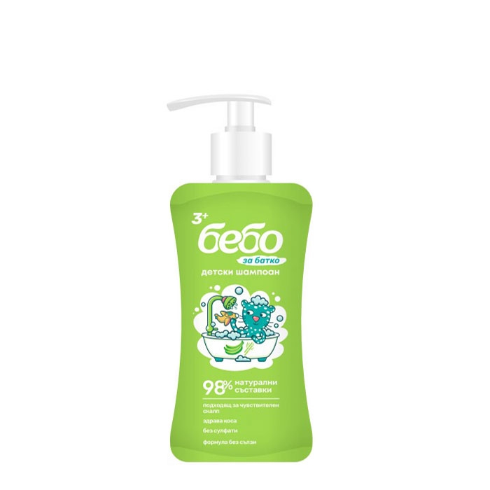 ДЕТСКИ ШАМПОАН ЗА БАТКО БЕБО 300 мл. / BEBO KIDS SHAMPOO BANANA AND BAMBOO