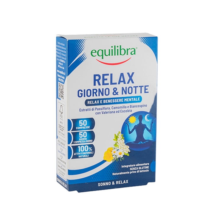 ЕКВИЛИБРА РЕЛАКС ДЕН И НОЩ таблетки 50 броя / EQUILIBRA RELAX GIORNO &amp; NOTTE