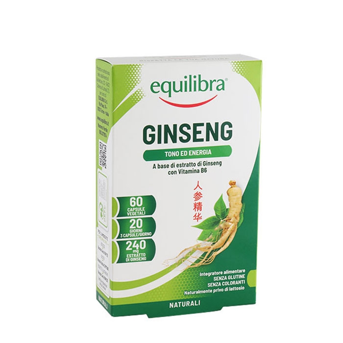 ЕКВИЛИБРА ЖЕН ШЕН ПЛЮС капсули 60 броя / EQUILIBRA GINSENG