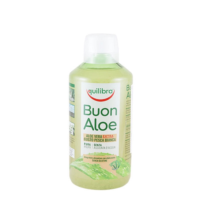 ЕКВИЛИБРА АЛОЕ ВЕРА СОК С ВКУС НА ПРАСКОВА 1 л. / EQUILIBRA ALOE VERA BUONALOE SUCCO PURO