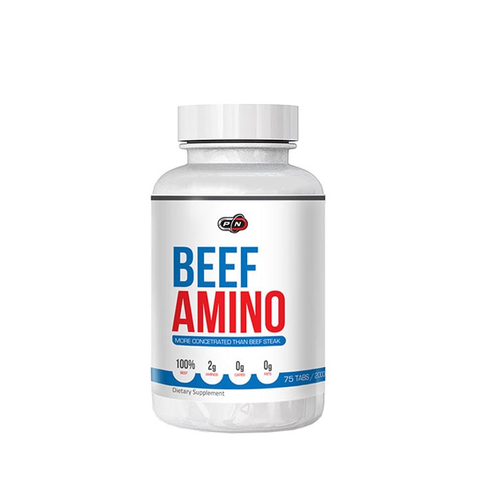 ПЮР НУТРИШЪН БИЙФ АМИНО таблeтки 2000 мг. 75 броя / PURE NUTRITION BEEF AMINO
