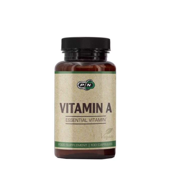 ПЮР НУТРИШЪН ВИТАМИН A 5000 IU / 1500 мкг капсули 100 броя / PURE NUTRITION VITAMIN A 5000 IU
