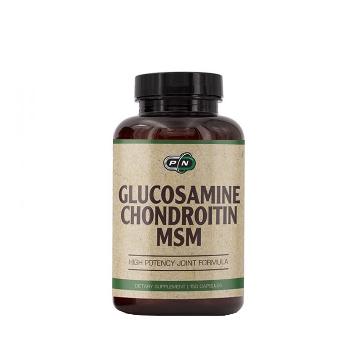 ПЮР НУТРИШЪН ГЛЮКОЗАМИН ХОНДРОИТИН MCM капсули 150 броя / PURE NUTRITION GLUCOSAMINE CHONDROITIN MSM