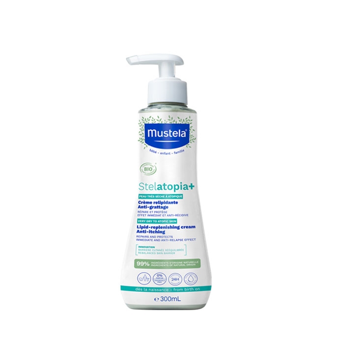 МУСТЕЛА STELATOPIA+ ВЪЗСТАНОВЯВАЩ КРЕМ ЗА МНОГО СУХА КОЖА 300 мл. / MUSTELA STELATOPIA+ LIPID REPLENISHING CREAM