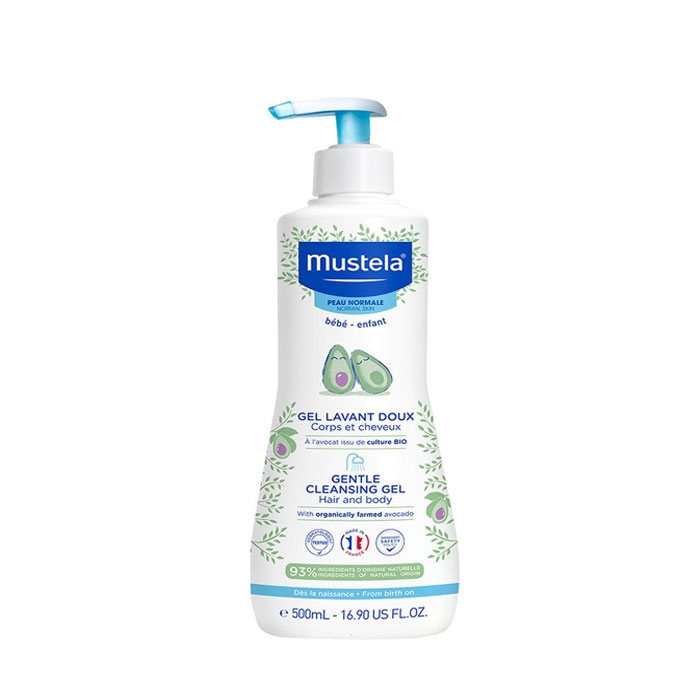 МУСТЕЛА БЕБЕШКИ МЕК ПОЧИСТВАЩ ГЕЛ ЗА КОСА И ТЯЛО 500 мл. / MUSTELA GENTLE CLEANSING GEL HAIR AND BODY