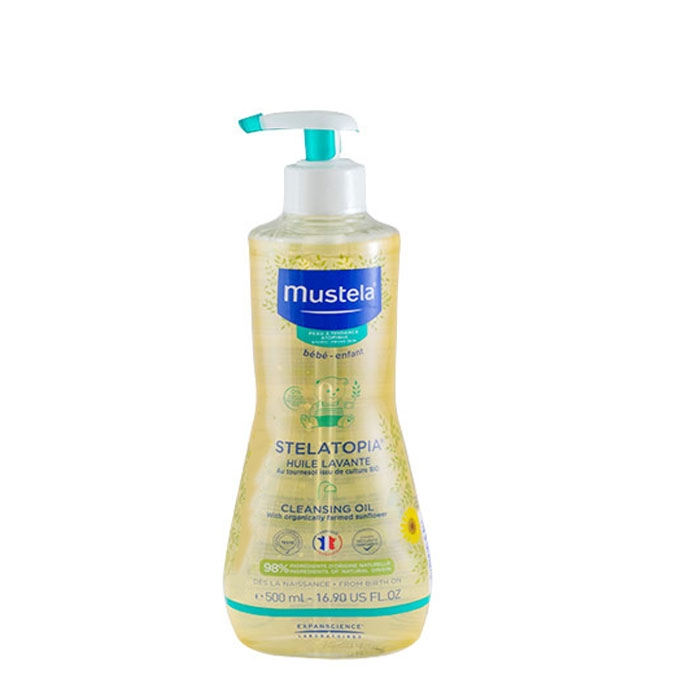 МУСТЕЛА STELATOPIA ДУШ ОЛИО ЗА АТОПИЧНА КОЖА 500 мл. / MUSTELA ...