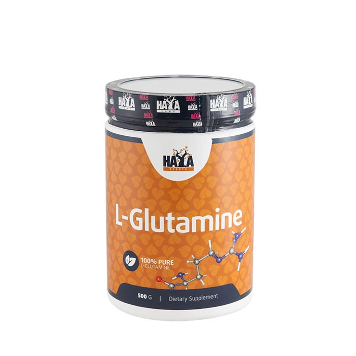 ХАЯ ЛАБС 100% ЧИСТ L - ГЛУТАМИН 500 гр. / HAYA LABS SPORTS 100% PURE L - GLUTAMINE