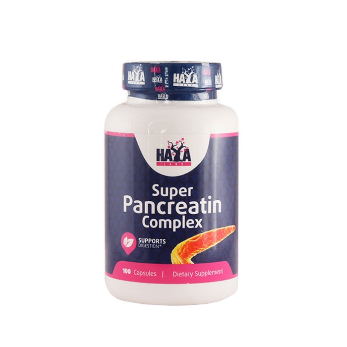 ХАЯ ЛАБС СУПЕР ПАНКРЕАТИН ЕНЗИМИ капсули 100 броя / HAYA LABS SUPER PANCREATIN ENZYMES