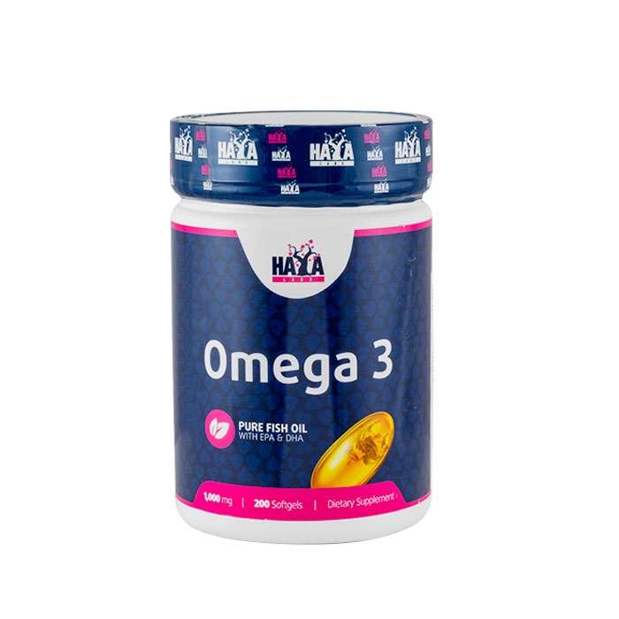 ХАЯ ЛАБС ОМЕГА 3 капсули 1000 мг. 200 броя / HAYA LABS OMEGA 3