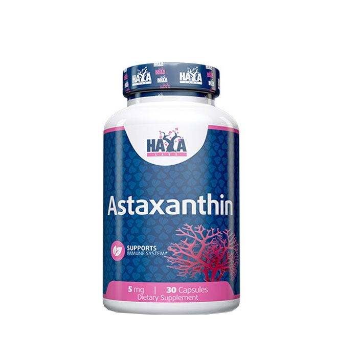 ХАЯ ЛАБС АСТАКСАНТИН капсули 5 мг. 30 броя / HAYA LABS ASTAXANTHIN