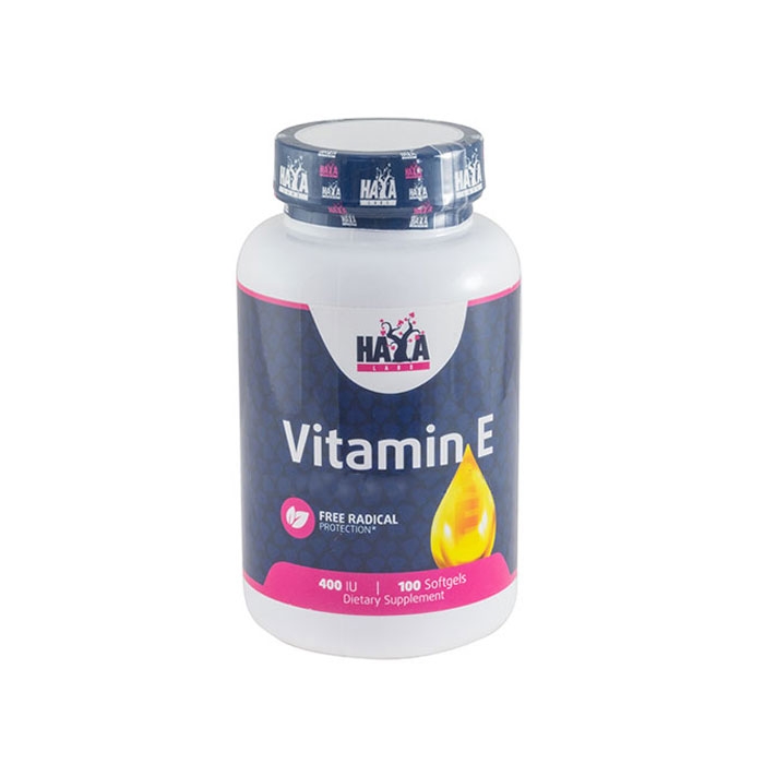 ХАЯ ЛАБС ВИТАМИН Е дражета 400 IU 100 броя / HAYA LABS VITAMIN E