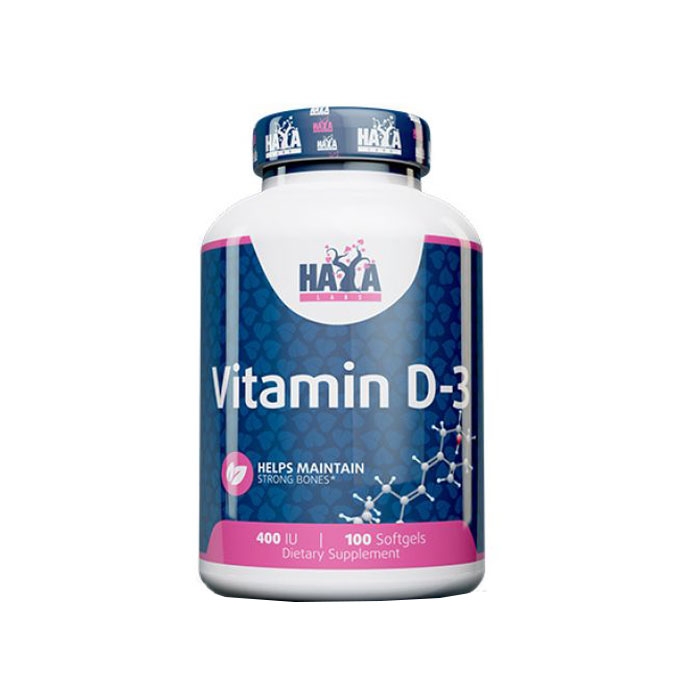 ХАЯ ЛАБС ВИТАМИН D3 капсули 400 IU 100 броя / HAYA LABS VITAMIN D