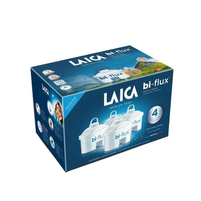LAICA ФИЛТРИ BIFLUX ЗА КАНА ЗА ФИЛТРИРАНЕ НА ВОДА модел F4M2B2ES150 4 броя / LAICA BI-FLUX UNIVERSAL FILTER CARTRIDGE