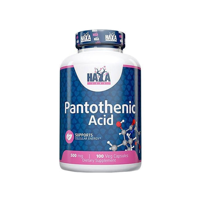 ХАЯ ЛАБС ПАНТОТЕНОВА КИСЕЛИНА капсули 100 броя / HAYA LABS PANTOTHENIC ACID