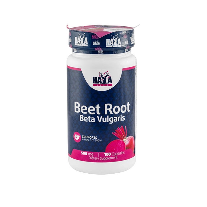 ХАЯ ЛАБС БИЙТ РУУТ БЕТА ВУЛГАРИС капсули 500 мг. 100 броя / HAYA LABS BEET ROOT BETA VULGARIS