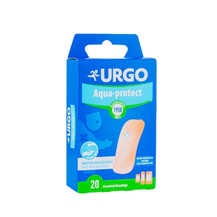 УРГО МИЕЩ СЕ ПЛАСТИР 20 броя 3 размера / URGO WASHABLE