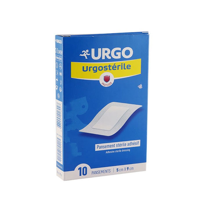 УРГОСТЕРИЛ СТЕРИЛНИ ПЛАСТИРИ 5 см. х 9 см. 10 броя / URGO URGOSTERILE ADHESIVE STERILE DRESSING