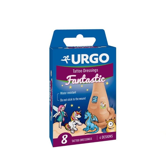 УРГО ТАТУ ПЛАСТИР ЗА ДЕЦА 8 броя / URGO PANSEMENTS TATTOO DRESSING