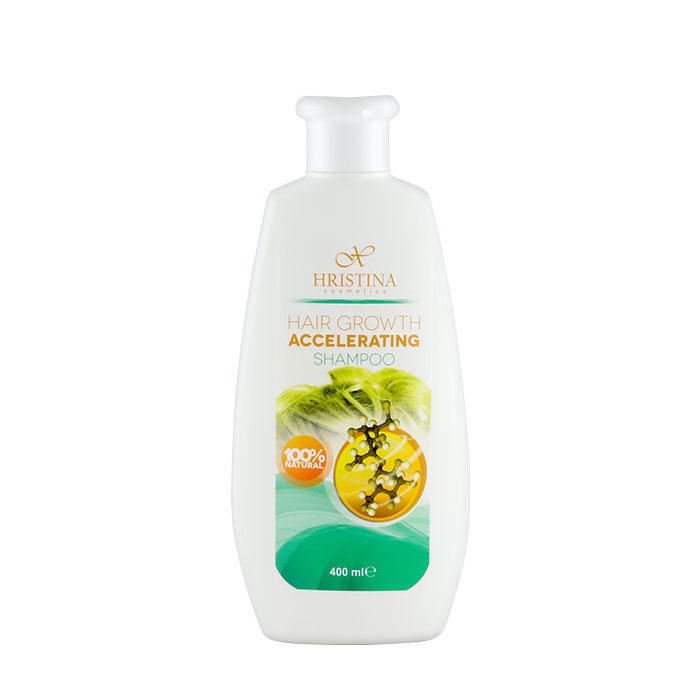 ШАМПОАН УСКОРЯВАЩ РАСТЕЖА НА КОСАТА 400 мл / HRISTINA HAIR GROWTH ACCELERATING SHAMPOO