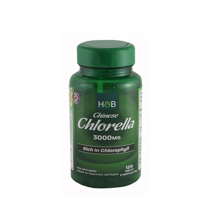 КИТАЙСКА ХЛОРЕЛА таблетки 500 мг 120 броя / HOLLAND &amp; BARRETT ORGANIC CHINESE CHLORELLA