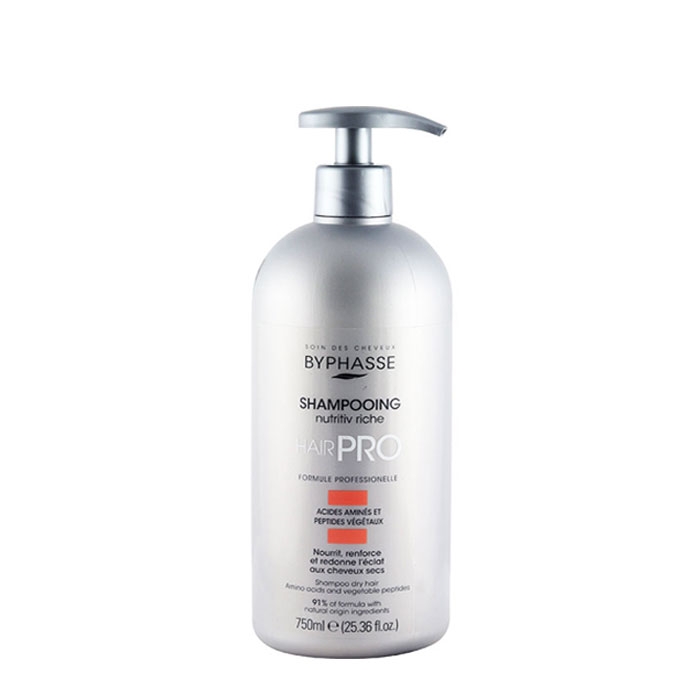 ХЕЪР ПРО ШАМПОАН ЗА СУХА КОСА 750 мл. / BYPHASSE HAIR PRO SHAMPOO NUTRITIV RICHE DRY HAIR