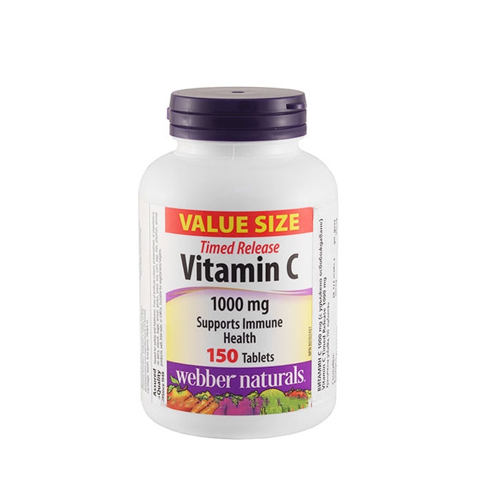 ВИТАМИН C таблетки с удължено освобождаване 150 броя / WEBBER NATURALS VITAMIN C