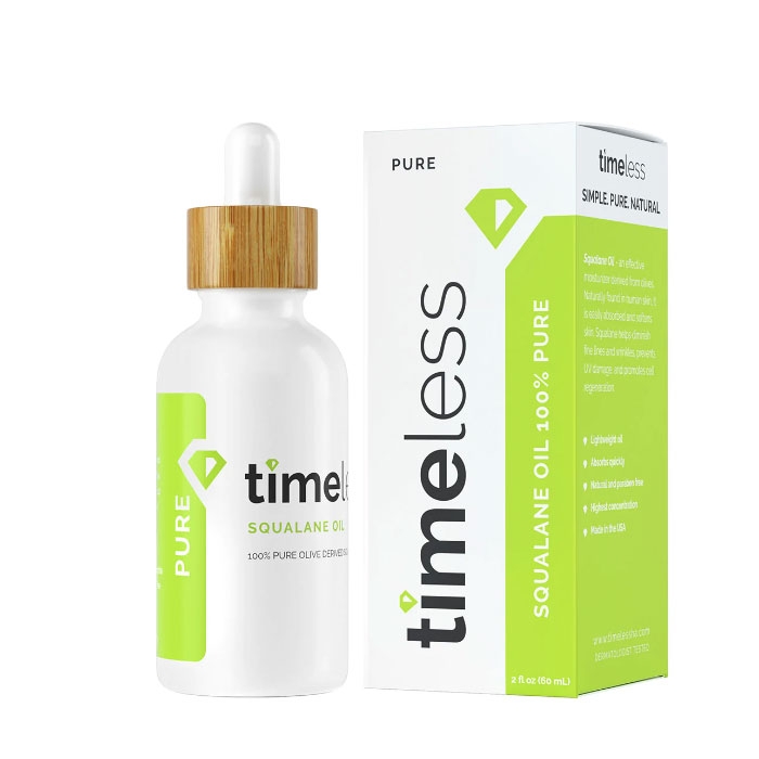 ТАЙМЛЕС СКИН КЕЪР АМПУЛА ЗА ЛИЦЕ СЪС 100% СКВАЛАН 60 мл. / TIMELESS SKIN CARE SQUALANE 100% PURE