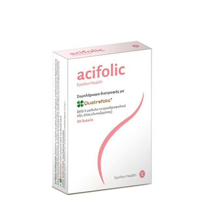 АСИФОЛИК таблетки 30 броя / EPSILON HEALTH ACIFOLIC