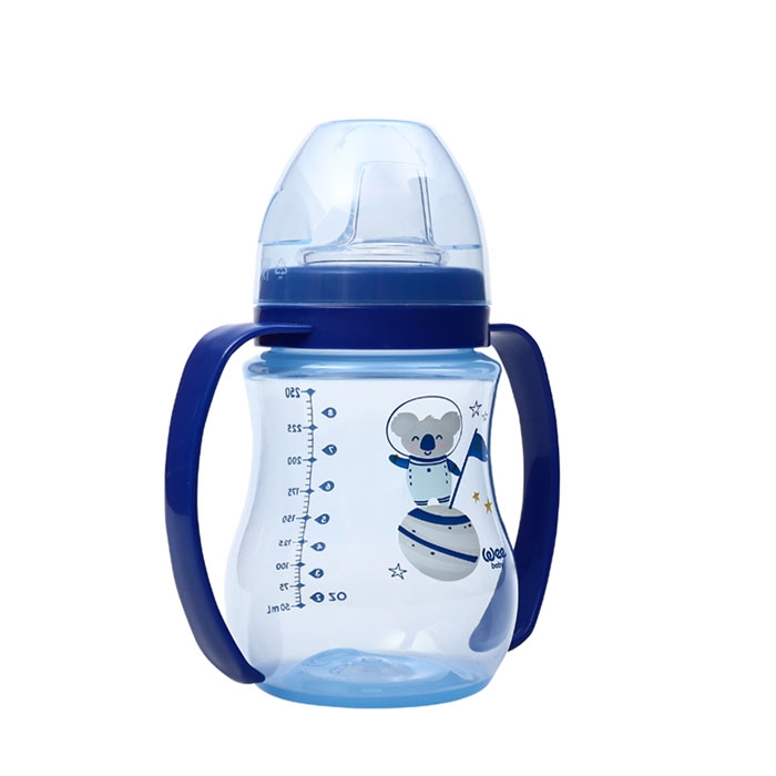 УИ БЕЙБИ НЕРАЗЛИВАЩА ЧАША С ДРЪЖКИ 250 мл. 754 / WEE BABY PP GALAXY