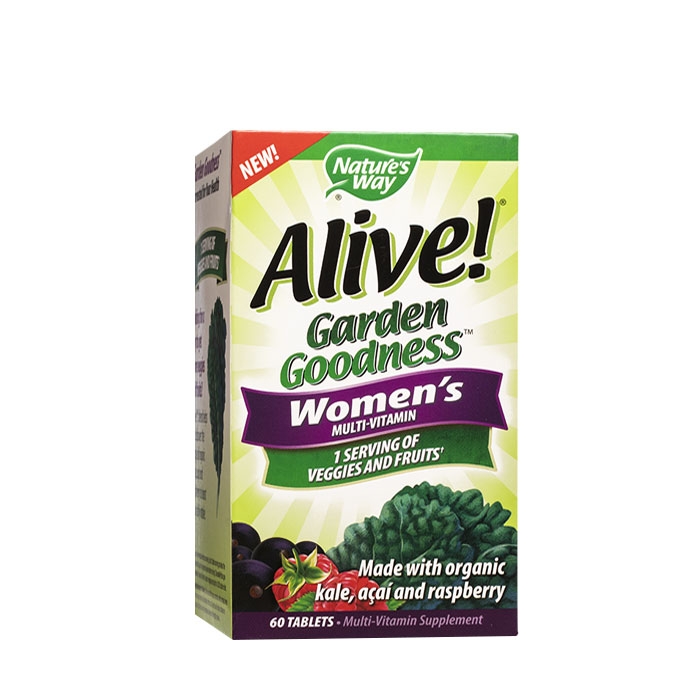 АЛАЙВ ГАРДЪН ГУДНЕС МУЛТИВИТАМИНИ ЗА ЖЕНИ таблетки 60 броя / NATURE&#039;S WAY ALIVE GARDEN GOODNESS WOMENS MULTI-VITAMIN