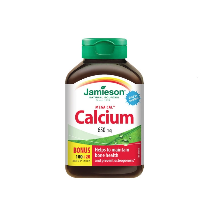 ДЖЕЙМИСЪН МЕГА КАЛЦИЙ таблетки 650 мг 120 броя / JAMIESON MEGA CALCIUM