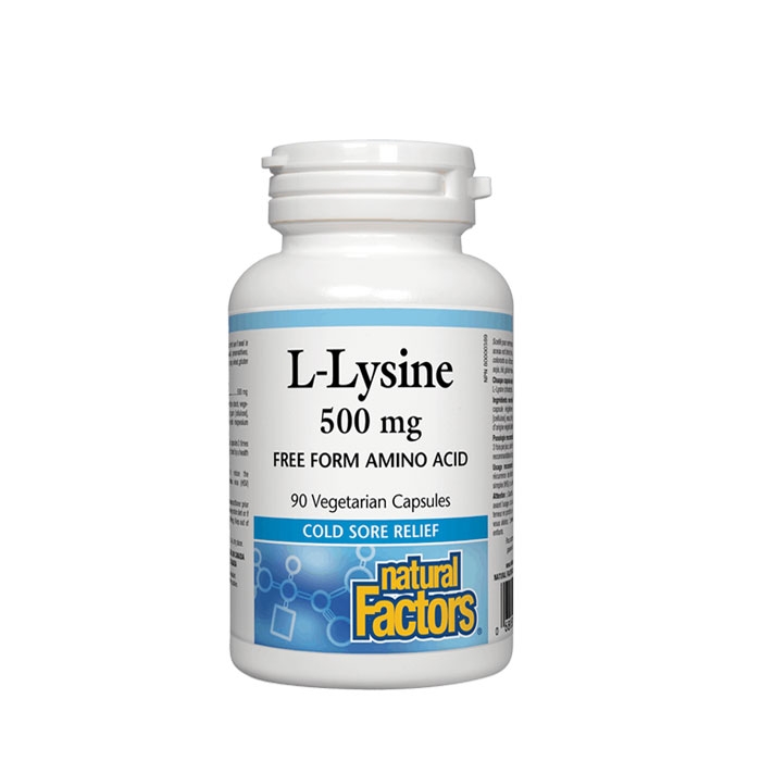 НАТУРАЛ ФАКТОРС L - ЛИЗИН капсули 500 мг 90 броя / NATURAL FACTORS L - LYSINE