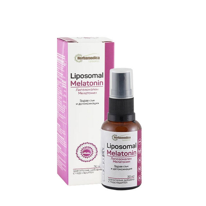 ЛИПОЗОМАЛЕН МЕЛАТОНИН спрей 30 мл / HERBAMEDICA LIPOSOMAL MELATONIN ...