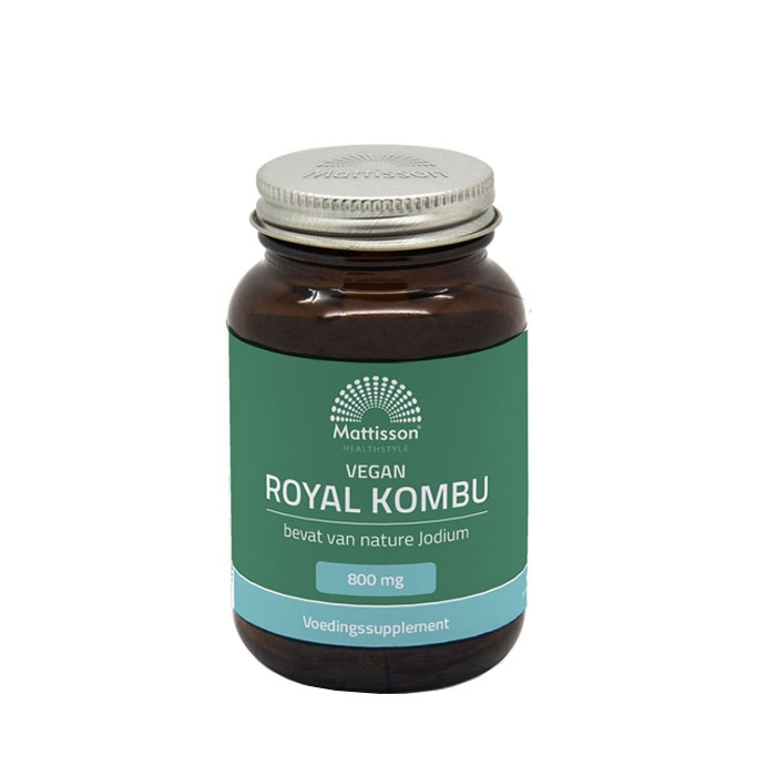 МАТИСЪН РОЯЛ КОМБУ (КАФЯВИ ВОДОРАСЛИ ЛАМИНАРИЯ) капсули 60 броя / MATTISSON HEALTHSTYLE MATTISSON ROYAL COMBU