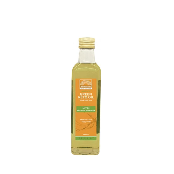МАТИСЪН МАСЛО ГРИЙН КЕТО - МСТ/АВОКАДО И МАКАДАМИЯ 500 мл / MATTISSON HEALTHSTYLE GREEN KETO OIL