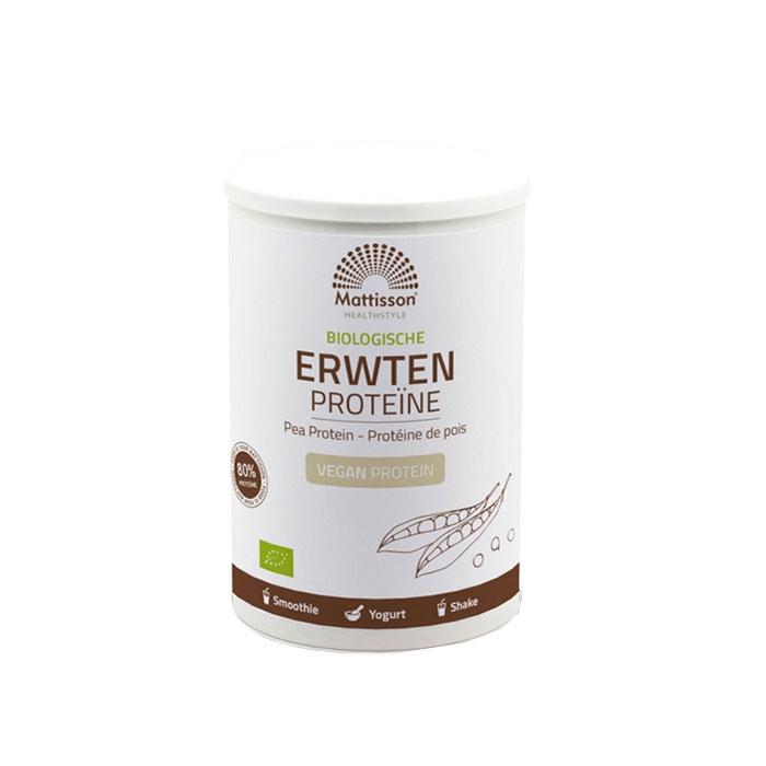 МАТИСЪН БИО ГРАХОВ ПРОТЕИН 350 г / MATTISSON HEALTHSTYLE ORGANIC PEA PROTEIN