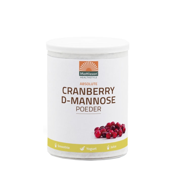 МАТИСЪН ЧЕРВЕНА БОРОВИНКА И D-МАНОЗА прах 100 г / MATTISSON CRANBERRY D-MANNOSE