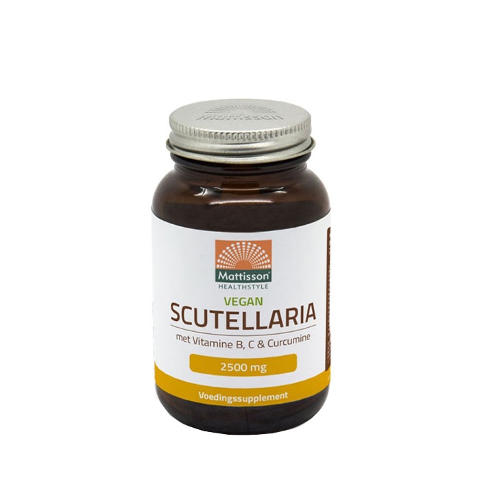 МАТИСЪН СКУТЕЛАРИЯ С ВИТАМИН B, ВИТАМИН C И КУРКУМИН капсули 60 броя / MATTISSON HEALTHSTYLE SCUTELLARIA WITH VITAMIN B, VITAMIN C AND CURCUMINE