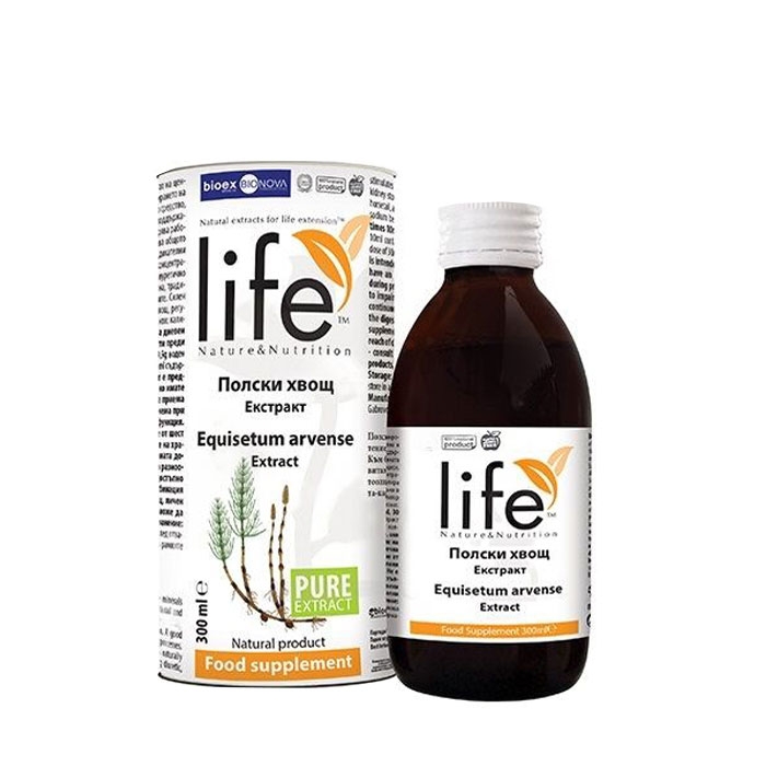 ПОЛСКИ ХВОЩ ЕКСТРАКТ 300 мл. / LIFE NATURE &amp; NUTRITION HORSETAIL EXTRACT
