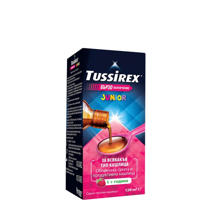 ТУСИРЕКС ДЖУНИЪР сироп 120 мл. / OMEGA PHARMA TUSSIREX JUNIOR