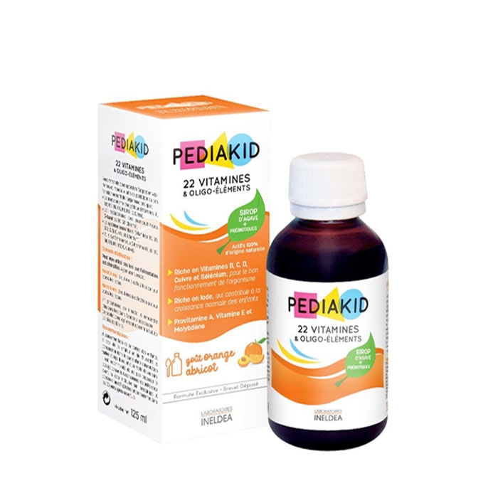 ПЕДИАКИД ВИТАМИНИ И ОЛИГОЕЛЕМЕНТИ сироп 125 мл. / INELDEA PEDIAKID VITAMINS AND OLIGOELEMENTS