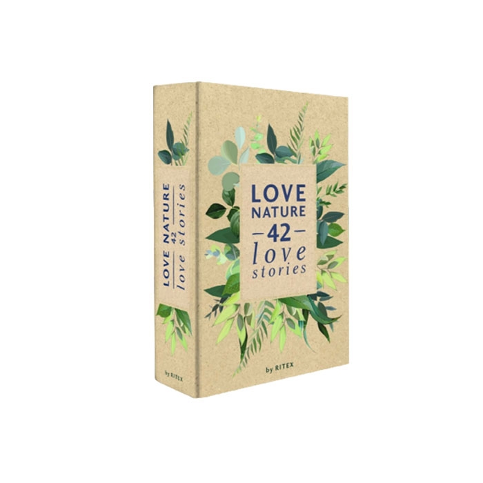 ПРЕЗЕРВАТИВИ РИТЕКС ПРО НЕЙЧЪР LOVE STORIES КУТИЯ 42 броя / RITEX PRO NATURE LOVE STORIES BOX