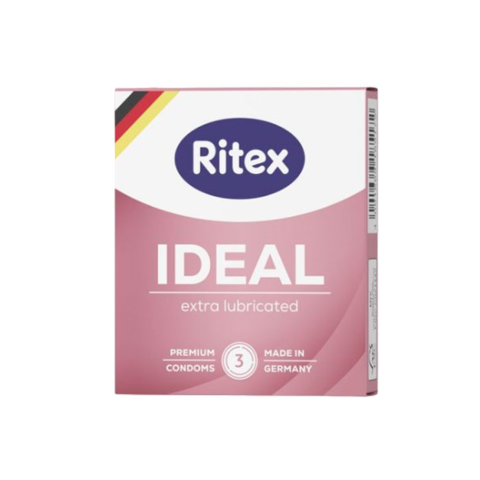 ПРЕЗЕРВАТИВИ РИТЕКС ИДЕАЛ - ЕКСТРА ЛУБРИКАНТ 3 броя / RITEX IDEAL - EXTRA LUBRICANT CONDOMS