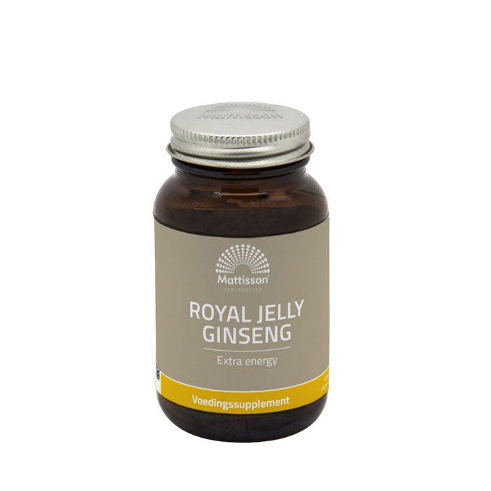 МАТИСЪН ПЧЕЛНО МЛЕЧИЦЕ + АЗИАТСКИ ЖЕНШЕН капсули 60 броя / MATTISSON HEALTHSTYLE ROYAL JELLY + GINSENG