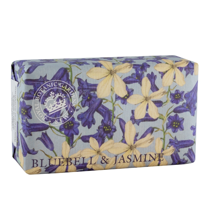 САПУН ИНГЛИШ СОУП КАМПЪНИ СЪС ЗЮМБЮЛ И ЖАСМИН 240 г / ENGLISH SOAP COMPANY BLUEBELL &amp; JASMINE KEW GARDENS BOTANICAL SOAP