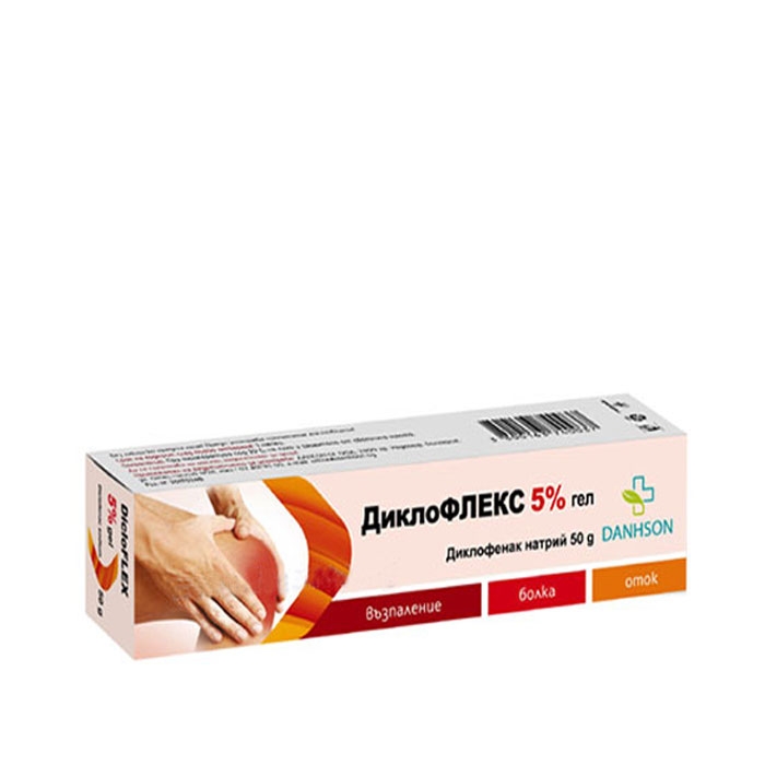 ДИКЛОФЛЕКС гел 5% 50 г / DANHSON DICLOFENAC VP 5%