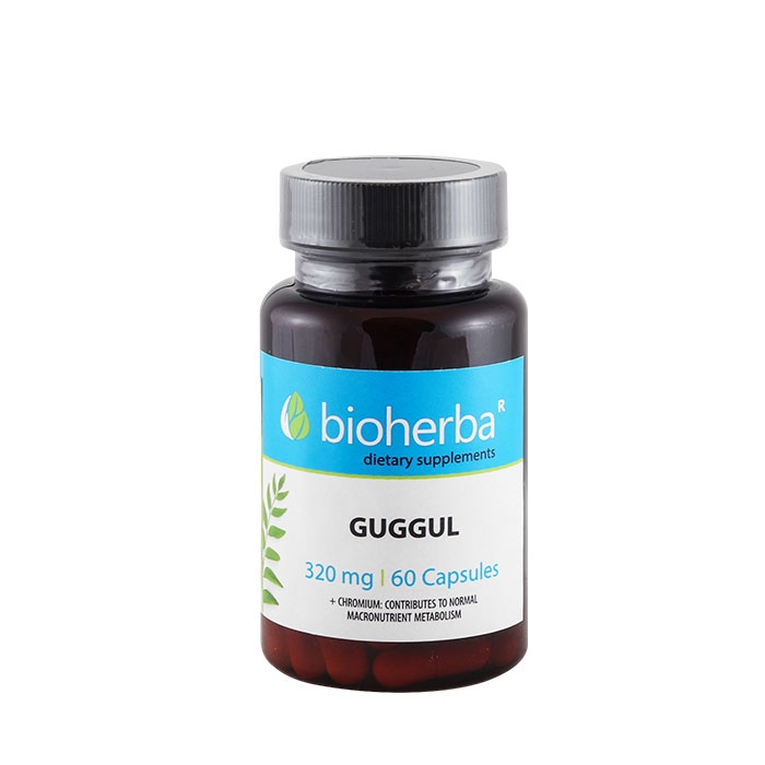 БИОХЕРБА ГУГУЛ + ХРОМ капсули 60 броя / BIOHERBA GUGGUL + CHROMIUM