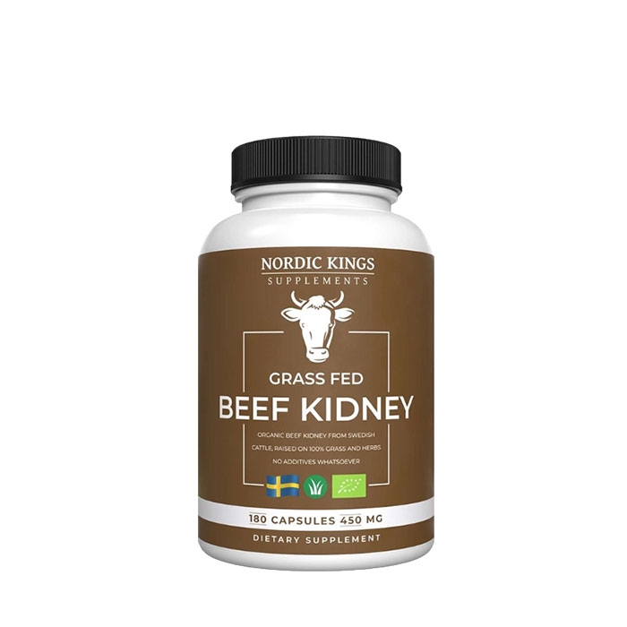 НОРДИК КИНГС ТЕЛЕШКИ БЪБРЕК капсули 180 броя / NORDIC KINGS GRASS FED BEEF KIDNEY