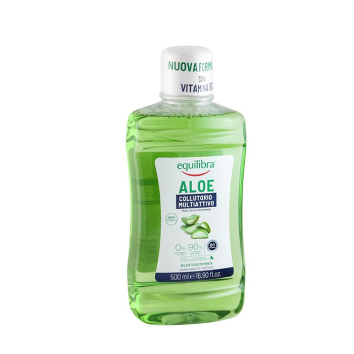 ЕКВИЛИБРА АЛОЕ ВЕРА ВОДА ЗА УСТА С ТРОЙНО ДЕЙСТВИЕ 500 мл / EQUILIBRA ALOE COLLUTORIO MULTIATTIVO
