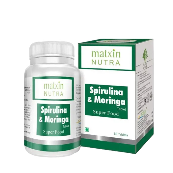 СПИРУЛИНА + МОРИНГА таблетки 60 броя / MATXIN NUTRA SPIRULINA + MORINGA